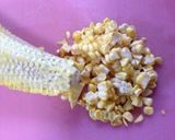 シンプル☆とうもろこしの醤油バター風味作り方2写真