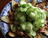 キュウリでサッパリ☆スタミナ焼きナス作り方6写真