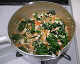 栄養満点♪甘くないほうれん草の炒り豆腐作り方4写真