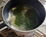 青さのり(青のり)と豆腐の翡翠スープ作り方4写真
