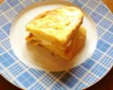 混ぜて焼くだけチーズ入りフレンチトースト作り方10写真