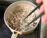簡単☆焼き厚揚げのひじきそぼろあんかけ☆作り方3写真