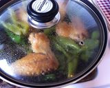 夏の青味！手羽先と青唐辛子の炒煮作り方6写真