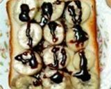 チョコ♡バナナトースト作り方4写真