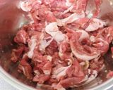 豚コマとピーマンの中華炒め作り方1写真