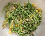 豆苗のマヨ醤油サラダ作り方4写真