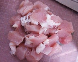 茄子とキムチと鶏のむね肉の炒め物作り方2写真