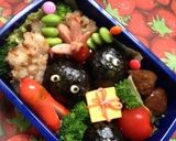 キャラ弁、長男、愛情弁当作り方4写真