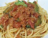 ゴーヤとツナのトマトパスタ作り方6写真