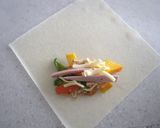 リメイク！野菜炒めの揚げない春巻き作り方2写真
