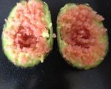 アボガド明太チーズ作り方1写真