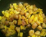 大量消費「わかめと鶏もも肉の炒め煮」作り方4写真