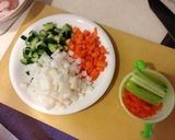 ズボラ料理☆チキンの夏野菜煮込み☆作り方2写真