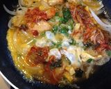 甘い玉ねぎとキムチの辛さが絶妙な丼作り方6写真