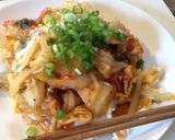 甘い玉ねぎとキムチの辛さが絶妙な丼作り方7写真