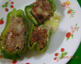 子供取り合う!ピーマンの肉詰めinチーズ作り方6写真
