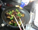 簡単★甘辛味でご飯が進む♡なすの味噌炒め作り方4写真