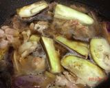 副菜～ナスと豚肉の煮物作り方4写真