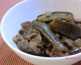 副菜～ナスと豚肉の煮物作り方6写真