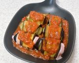 なすベーコン巻き♪トマトソースチーズ焼き作り方8写真