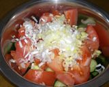 夏に食べたい!トマトときゅうりの中華和え作り方1写真