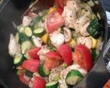 ズッキーニと鳥肉のトマトチーズ炒め作り方3写真