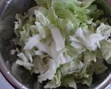 簡単♪　春キャベツのカレーマリネサラダ作り方1写真