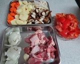 鶏肉入り根菜の和風ラタトゥイユ作り方1写真