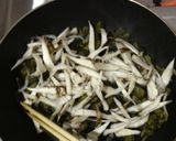高菜漬とゴボウのピリ辛炒め作り方4写真