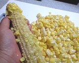 生とうもろこしとおじゃがのみそバタ味噌汁作り方1写真