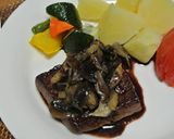 黒トリュフとバローロのソースがけステーキ作り方6写真