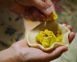 ダルプリ=豆が入った揚げパン=ネパール風作り方7写真