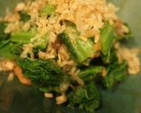 かつお菜のお浸し☆梅ペースト和え作り方4写真