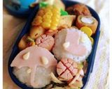 キャラ弁・傘と雨靴・デコ弁作り方6写真