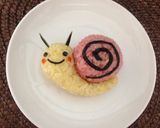 キャラ弁＊かたつむり作り方3写真