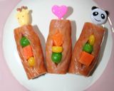 お弁当に♥彩ウインナー作り方3写真