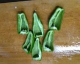 ピーマンの椎茸詰め作り方6写真