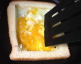 【朝トースト】タマゴチーズ内包サンド作り方3写真