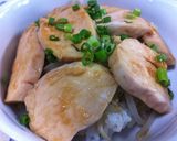丼で簡単ランチ　茹で鶏甘辛どんぶり作り方6写真