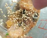 血液サラサラ　豚タマ梅肉さっぱり和え作り方4写真