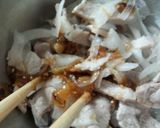 血液サラサラ　豚タマ梅肉さっぱり和え作り方5写真