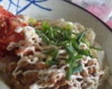 1人暮らしの簡単ランチ　納豆キムチうどん作り方8写真