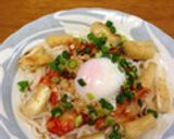 1人暮らしの簡単ランチ　納豆キムチうどん作り方10写真