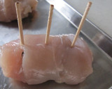 お弁当やおつまみに★ささ身の梅マヨ巻き作り方3写真