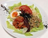 1人暮らしの簡単ランチ　納豆キムチうどん作り方15写真