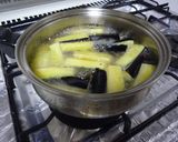 水晶煮　なすびに生姜と唐辛子作り方2写真