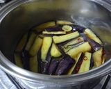 水晶煮　なすびに生姜と唐辛子作り方3写真
