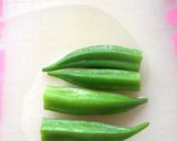 簡単☆たたきオクラの海苔和え☆酒の肴に作り方3写真