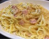 牛乳のみでクリーミー＆全卵でカルボナーラ作り方22写真