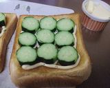 お手軽&満足♪きゅうりトースト作り方4写真